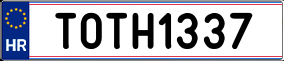 Truck License Plate