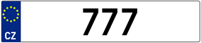 Truck License Plate