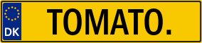 Truck License Plate