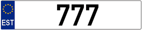 Truck License Plate