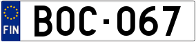 Truck License Plate