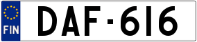 Trailer License Plate