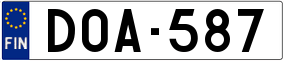 Trailer License Plate