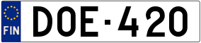 Trailer License Plate