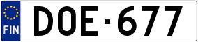 Trailer License Plate