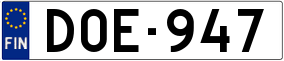 Trailer License Plate