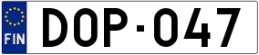 Trailer License Plate