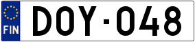 Trailer License Plate