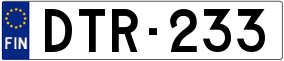 Trailer License Plate