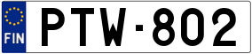 Truck License Plate
