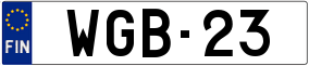 Trailer License Plate