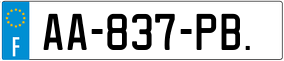 Trailer License Plate