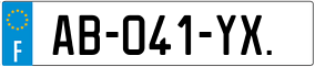 Trailer License Plate