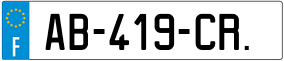Trailer License Plate