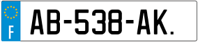 Trailer License Plate
