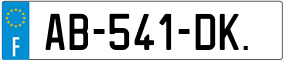 Trailer License Plate