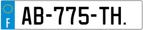Trailer License Plate