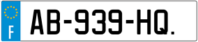 Trailer License Plate