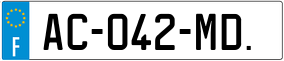 Trailer License Plate