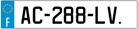 Trailer License Plate