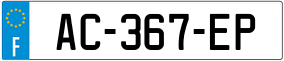 Trailer License Plate