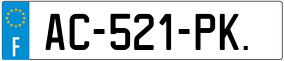 Trailer License Plate