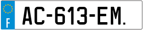 Trailer License Plate