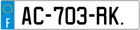 Trailer License Plate
