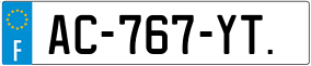Trailer License Plate