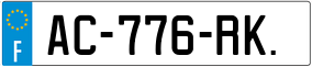 Trailer License Plate