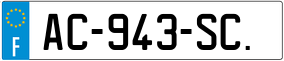 Trailer License Plate