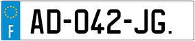 Trailer License Plate