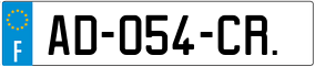 Trailer License Plate
