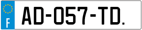 Trailer License Plate