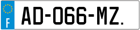 Trailer License Plate