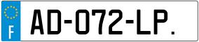 Trailer License Plate
