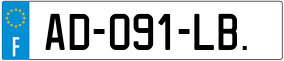 Trailer License Plate