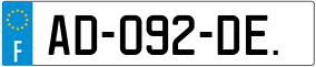 Trailer License Plate