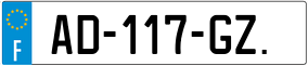Trailer License Plate