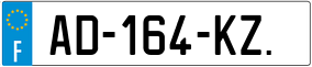 Trailer License Plate
