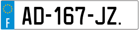 Trailer License Plate