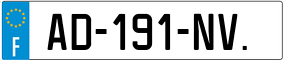 Trailer License Plate