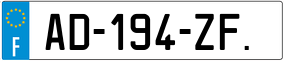 Trailer License Plate