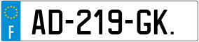 Trailer License Plate