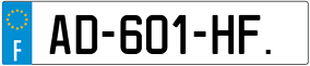 Trailer License Plate