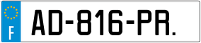 Trailer License Plate