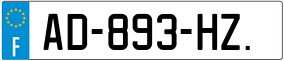 Trailer License Plate