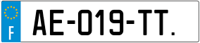 Trailer License Plate