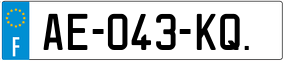Trailer License Plate