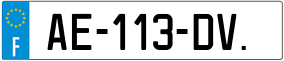 Trailer License Plate